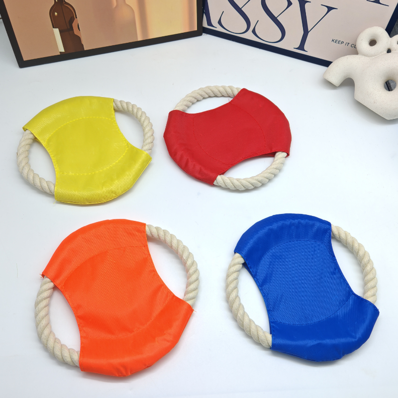 Mainan Haiwan Peliharaan – Frisbee Tali Kapas Lucu untuk Anjing & Kucing